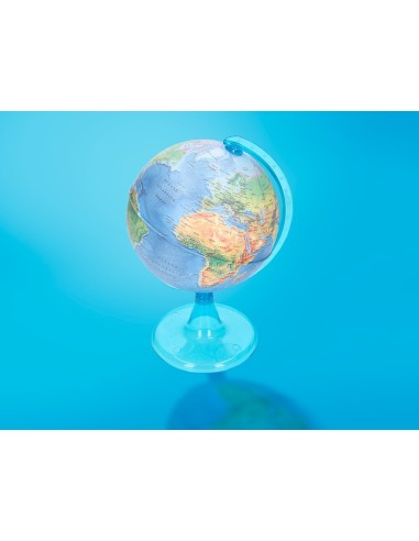 GLOBO TERRAQUEO  MAPA FISICO DIAMETRO 15 CM