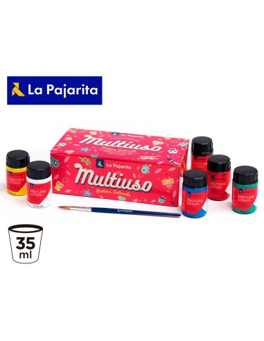 PINTURA LATEX LA PAJARITA 6 COL.SURT.