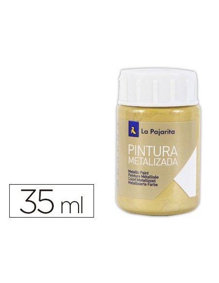 PINTURA METALIZADA LA PAJARITAORO RICO 35 ML