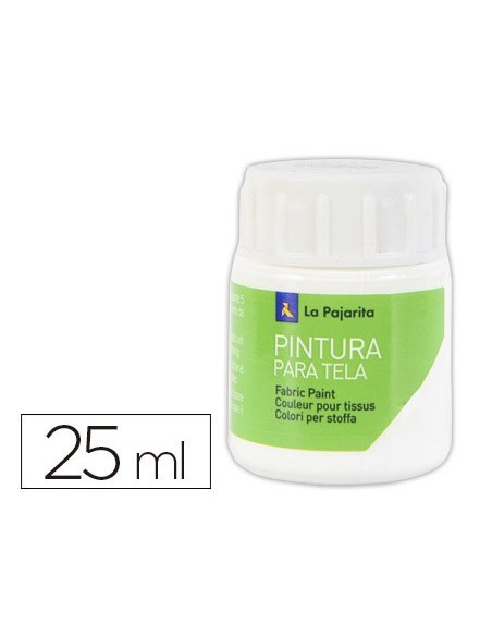 PINTURA TELA LA PAJARITA BLANCO 25 ML