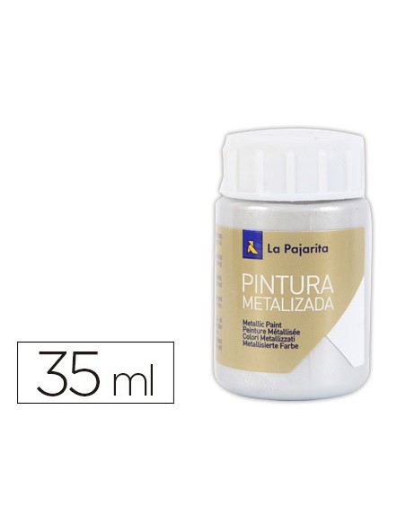 PINTURA METALIZADA LA PAJARITAPLATA 35 ML