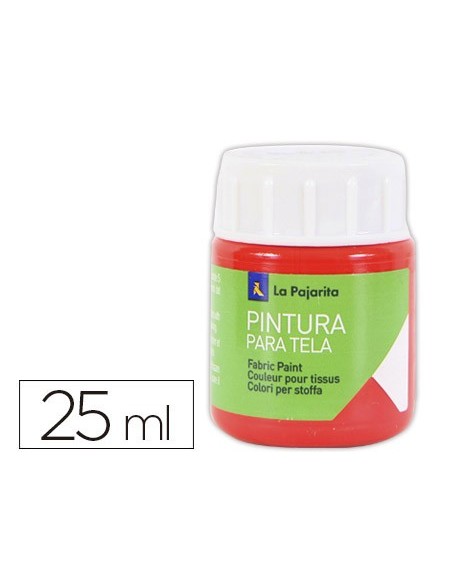 PINTURA TELA LA PAJARITA ESCARLATA 25 ML