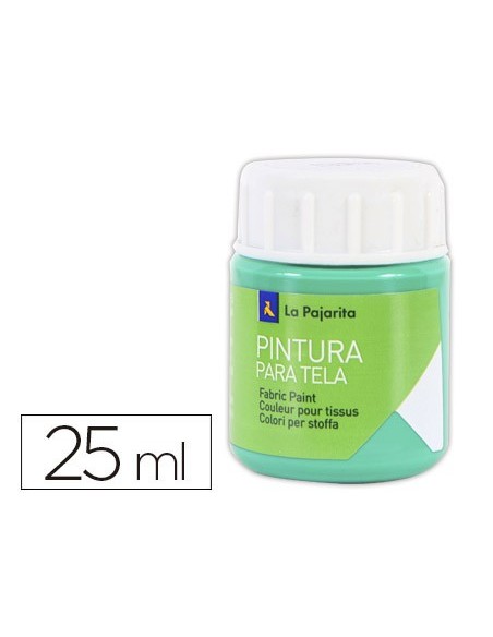 PINTURA TELA LA PAJARITA VER ESMERALDA 25 ML