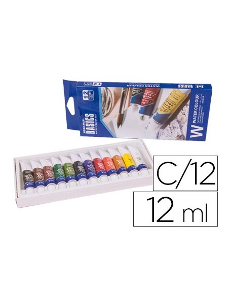 ACUARELA ARTIST CAJA CARTON 12 COL.SURTIDOS 12 ML