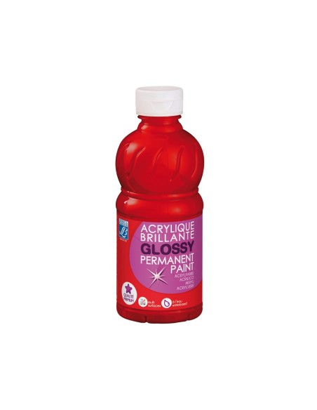 PINTURA ACRILICA L&B BRILLO ROJO PRIMARIO BOTE DE 250 ML