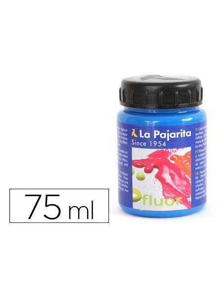 PINTURA LATEX LA PAJARITA F-05 AZUL LUMINOSO 75ML
