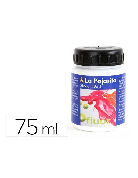 PINTURA LATEX LA PAJARITA F-00 BLANCO FLUORESCENTE 75ML