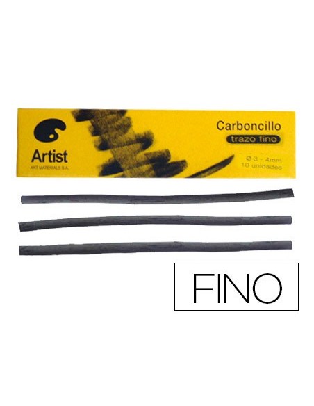 CARBONCILLO ARTIST FINOS 3-4 MM CAJA 10 BARRAS