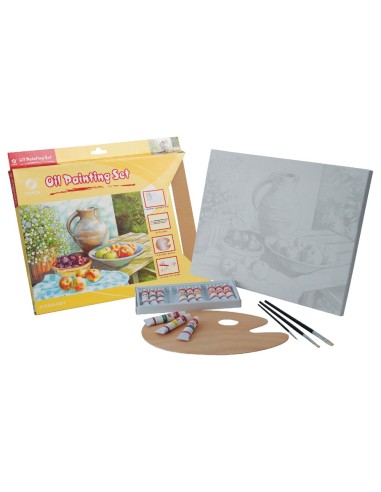 SET PINTURA AL OLEO LIDERCOLORCONTIENE 1 LIENZO IMPRIMACION 30X40CM 1