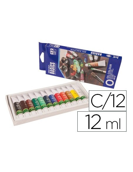 PINTURA OLEO ARTIST CAJA CARTON 12 COL.SURTIDOS TUBO 12 ML