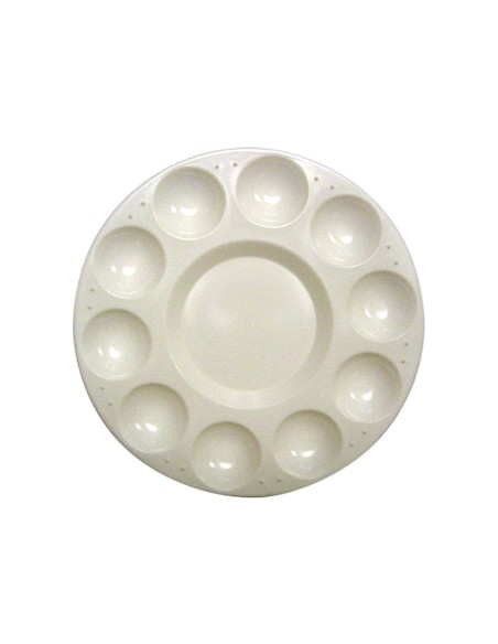 PALETA PLASTICO ARTIST CIRCULAR C/10 HUECOS TAMAÈO 17CM