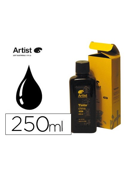 TINTA CHINA ARTIST NEGRA FRASCO 200 ML