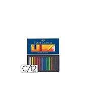 TIZA PASTEL FABER CASTELL ESTUCHE CARTON 12 UNIDADES COL.ES SURTIDOS 2