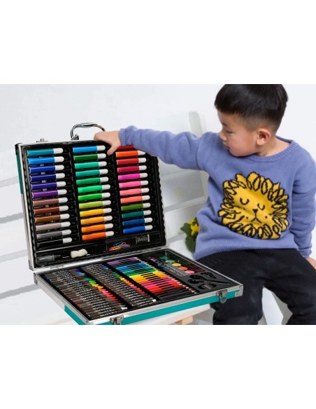 ESTUCHE PINTURA  AL.150 PIEZAS MALETIN 37,8X29,7X4,6 CM