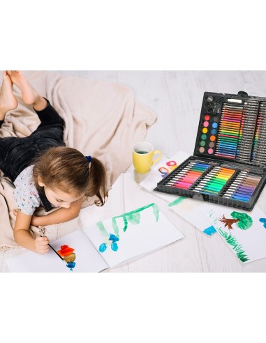 ESTUCHE PINTURA  PLAST.150 PIEZAS 36X31X4 CM