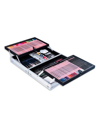 MALETIN PINTURAS DALER ROWNEY METALICO 122 PIEZAS 347X94X240MM