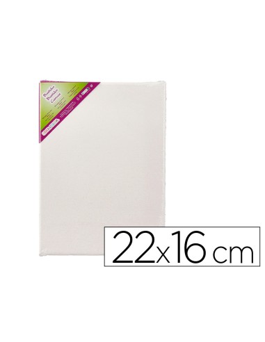 BASTIDOR  LIENZO GRAPADO TRASERO ALGODON 100% 22X16 CM