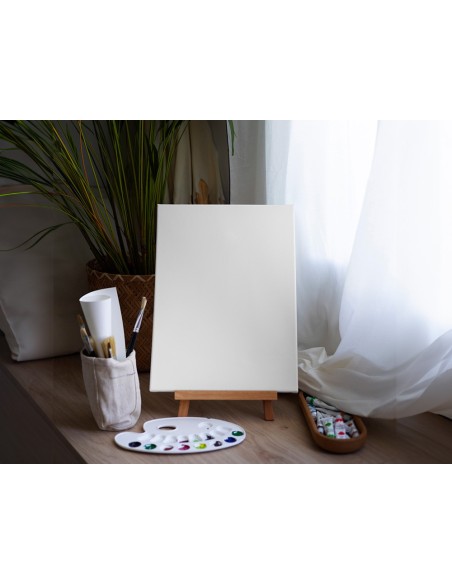 BASTIDOR  LIENZO GRAPADO TRASERO ALGODON 100% 22X16 CM