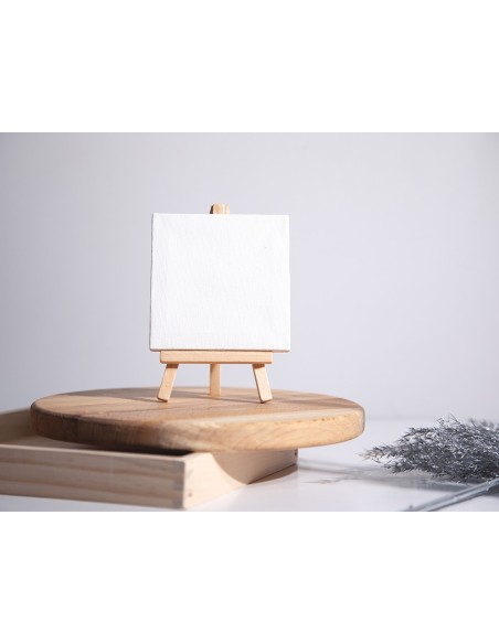 BASTIDOR  LIENZO GRAPADO TRASERO ALGODON 100% 12X12 CM