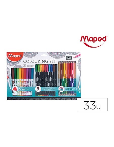 SET MAPED DIBUJO MANDALAS 33 PIEZAS