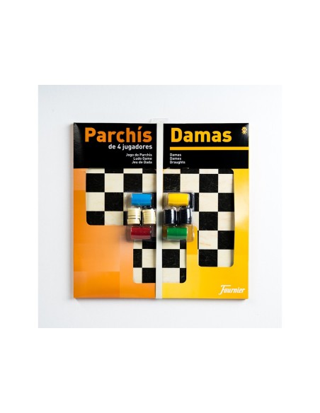 PARCHIS C/DAMAS TABLERO GRAN 4 JUGADORES 41X40X4,5