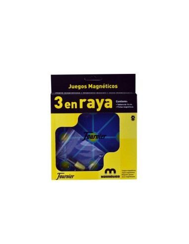 JUEGOS MESA TRES EN RAYA MAGNETICO 20X16,1X2,5