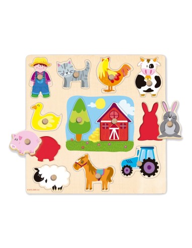 PUZZLE DISET SILUETA GRANJA