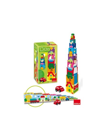 PUZZLE DISET CUBOS APILABLES COCHE