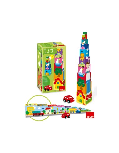 PUZZLE DISET CUBOS APILABLES COCHE