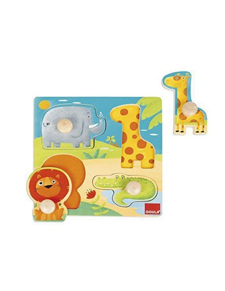 PUZZLE GOULA ANIMALES SELVA 4 PIEZAS