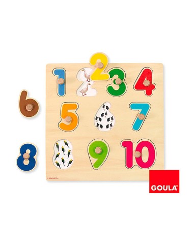 PUZZLE GOULA NUMEROS 10 PIEZAS