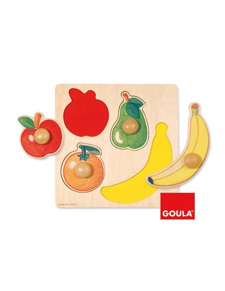 PUZZLE DISET 4 PIEZAS FRUTAS