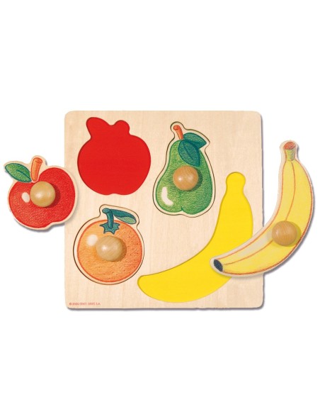 PUZZLE DISET 4 PIEZAS FRUTAS
