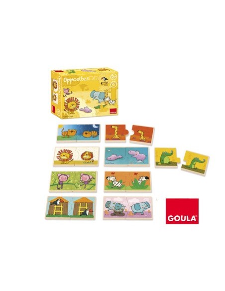 PUZZLE GOULA MADERA 20 PIEZAS CONTRARIOS LEO EL REY DE LA SEL