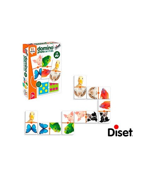 JUEGO DISET EDUCATIVO DOMINO PHOTO ANIMALS