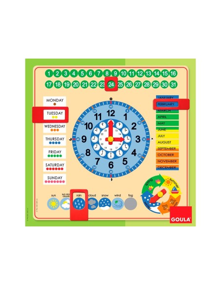 RELOJ CALENDARIO DISET CASTELLANO