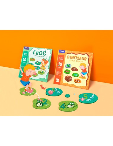 JUEGO DIDACTICO MIDEER RANA 63 ADHESIVOS SUELO REMOVIBLES