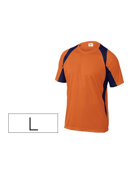 CAMISETA DELTAPLUS POLIESTER M.CORTA SECADO RAPIDO COL.NJ.MAR. T. L