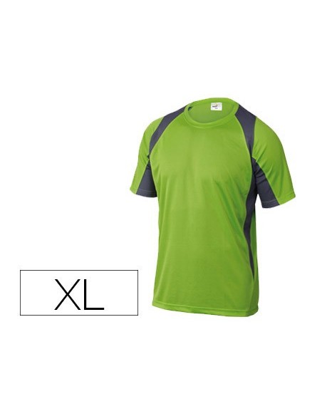CAMISETA DELTAPLUS POLIESTER M.CORTA SECADO RAPIDO COL.VER.GR. T. XL