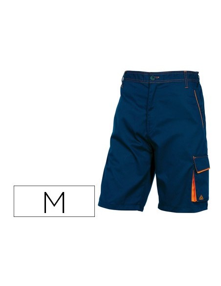 BERMUDA TRABAJO DELTAPLUS CINTURA AJUST.5 BOLS.COL.AZ.NJ. TALLA M