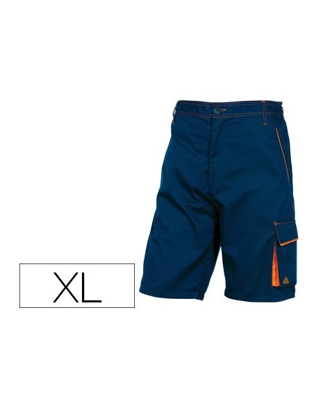 BERMUDA TRABAJO DELTAPLUS CINTURA AJUST.5 BOLS.COL.AZ.NJ. TALLA XL