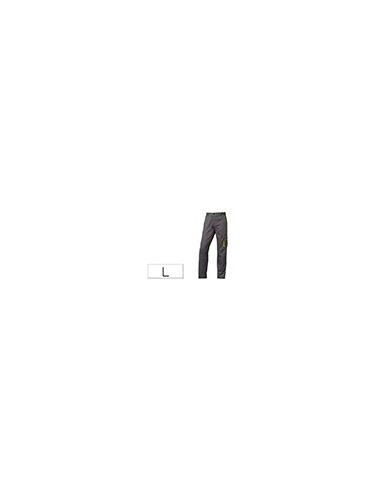 PANTALON TRABAJO DELTAPLUS CINTURA AJUST.5 BOLS.COL.GRISVE.T. L T. L