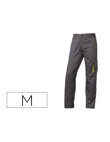 PANTALON TRABAJO DELTAPLUS CINTURA AJUST.5 BOLS.COL.GRISVE.TALLA M