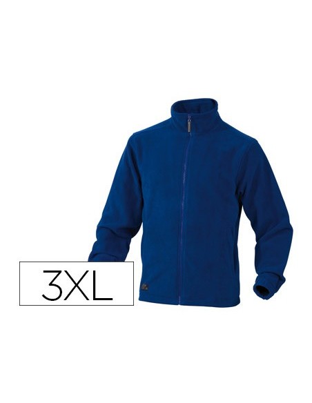 CHAQUETA DELTAPLUS POLAR CRREMALLERA 2 BOLS.COL.AZ.TALLA 3XL