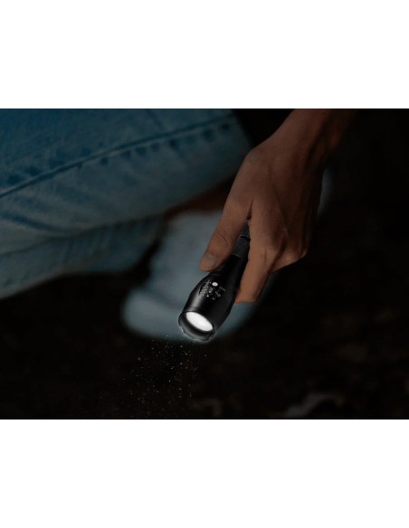 LINTERNA Q-CON.TELESCOPICA AL. ESTROBOSCOPIO SOS APAGADO 3 PILAS AAA