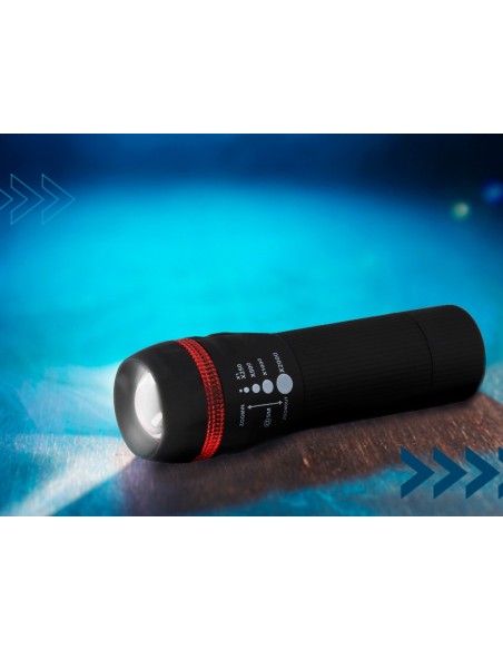 LINTERNA Q-CON.KF18749 PLASTICO ZOOM 1 W ENCENDIDO APAGADO 3 AAA