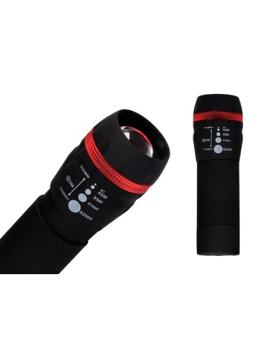 LINTERNA Q-CON.KF18749 PLASTICO ZOOM 1 W ENCENDIDO APAGADO 3 AAA