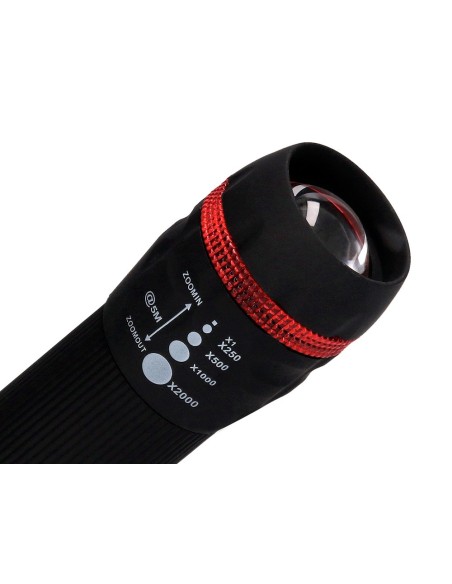 LINTERNA Q-CON.KF18749 PLASTICO ZOOM 1 W ENCENDIDO APAGADO 3 AAA