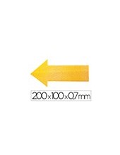 SIMBOLO ADHESIVO PVC FLECHA DELIMITACION SUELO AM. 200X100X0,7MM.10UD 2
