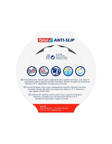 CINTA ANTIDESLIZANTE ADH. TESA USO INTERIOR/EXTERIOR NG.15MT.X 25MM